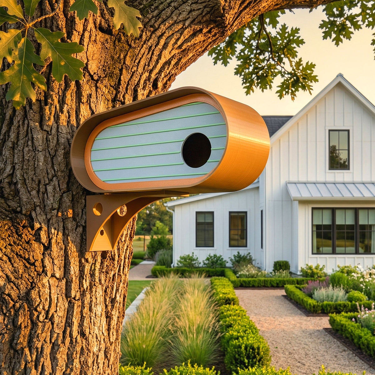 The Oransa Mid-Century Modern Birdhouse