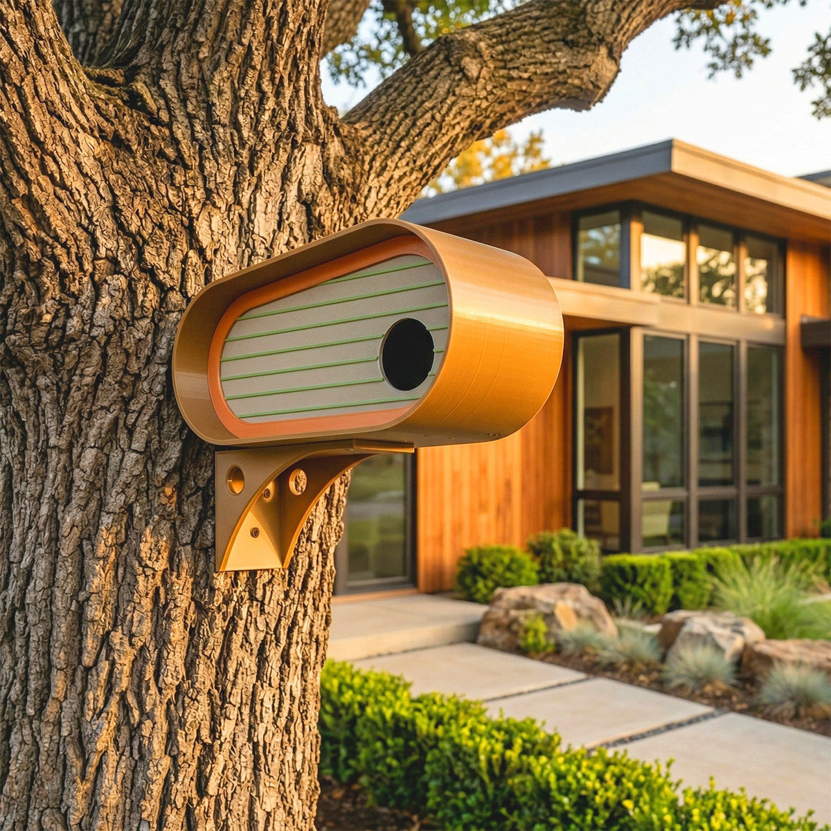 The Oransa Mid-Century Modern Birdhouse
