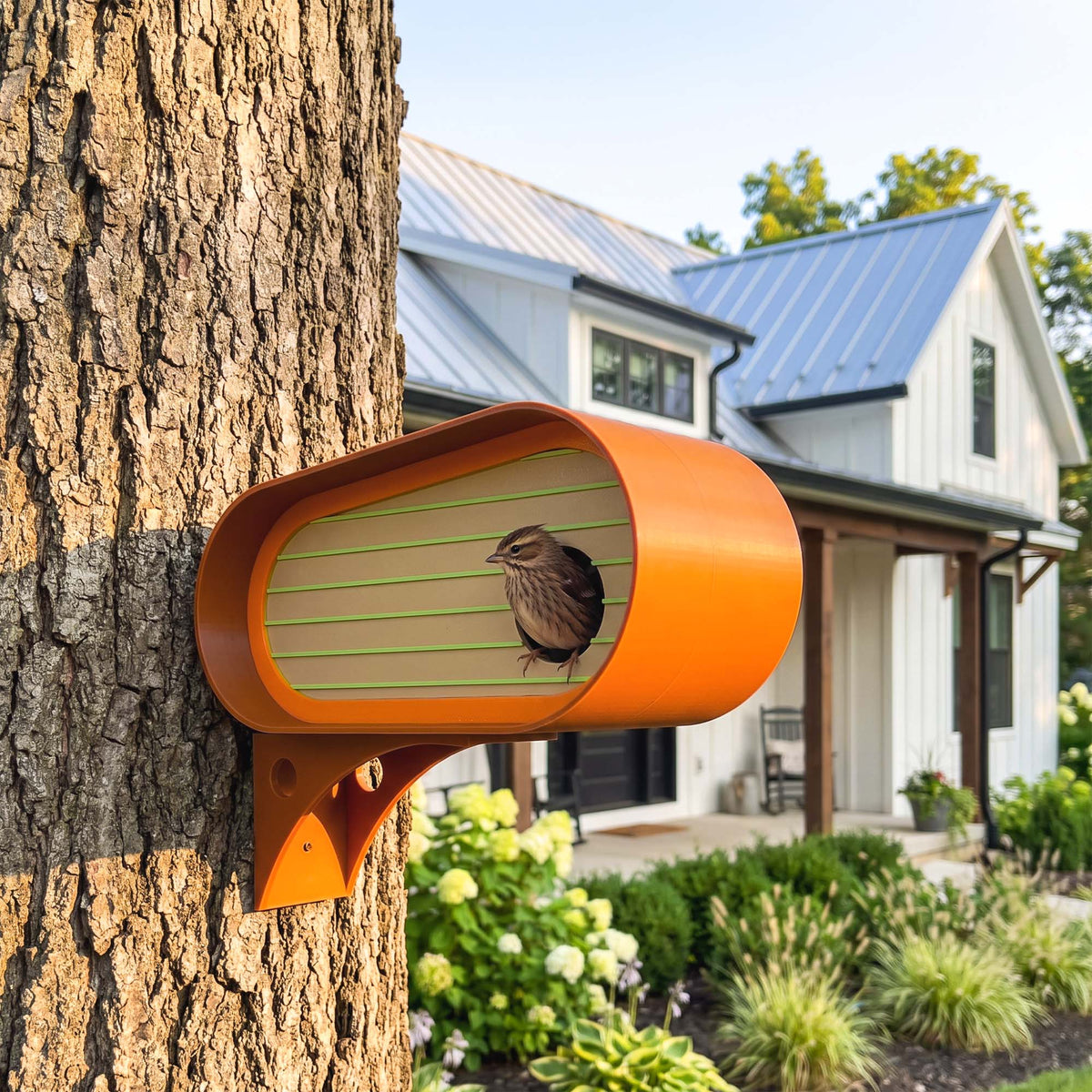 The Oransa Mid-Century Modern Birdhouse