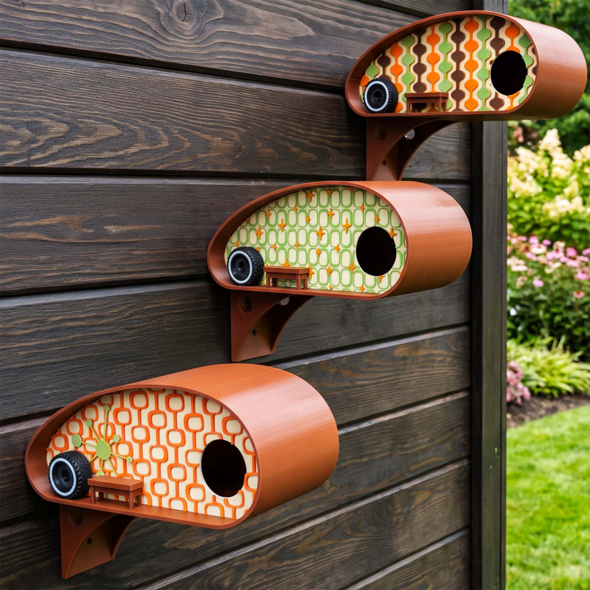 Mid-Century Birdhouses | Retro RV Park Collection