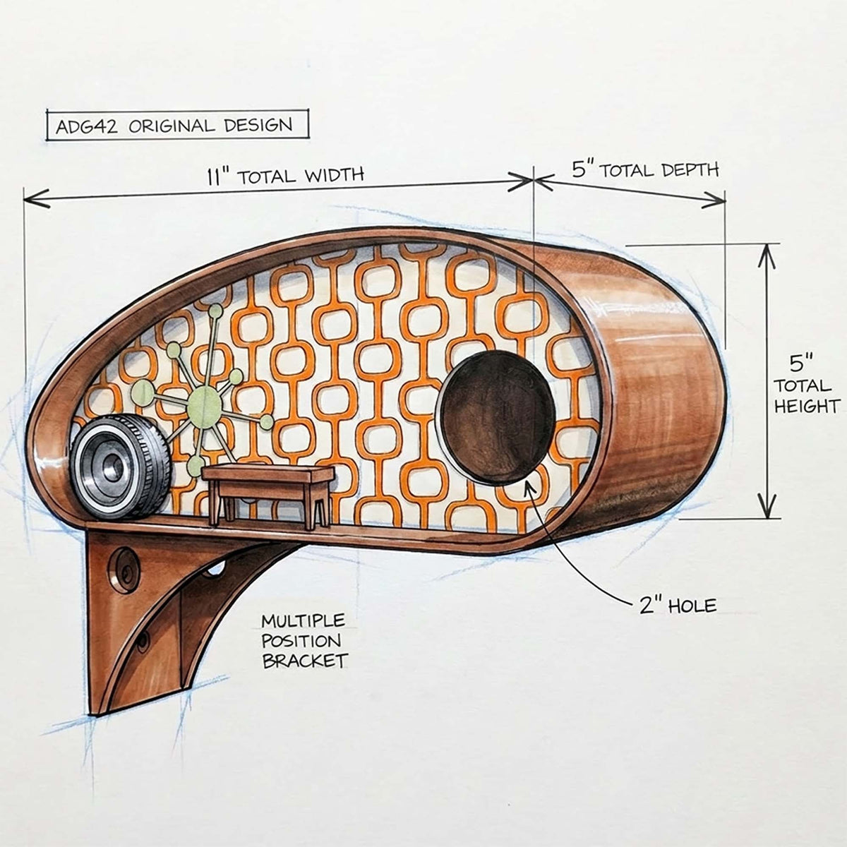 Mid-Century Birdhouses | Retro RV Park Collection